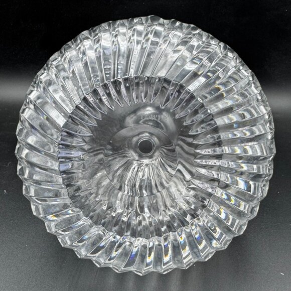 Vtg Towle Leaded Crystal Decanter Ribbed Swirl Design & Stopper Elegant Barware - Picture 5 of 11